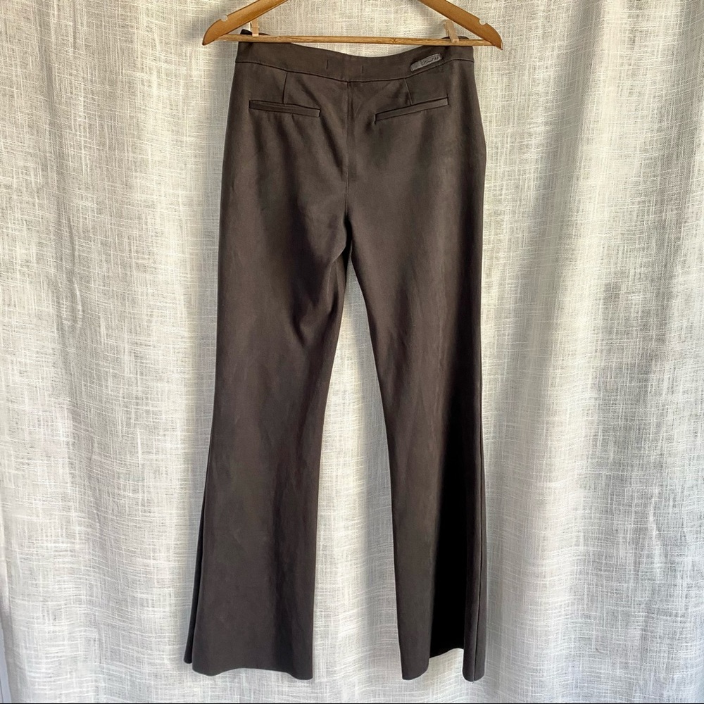 NWT Level 99 Suede Look Flare Pants - Picture 6 of 8